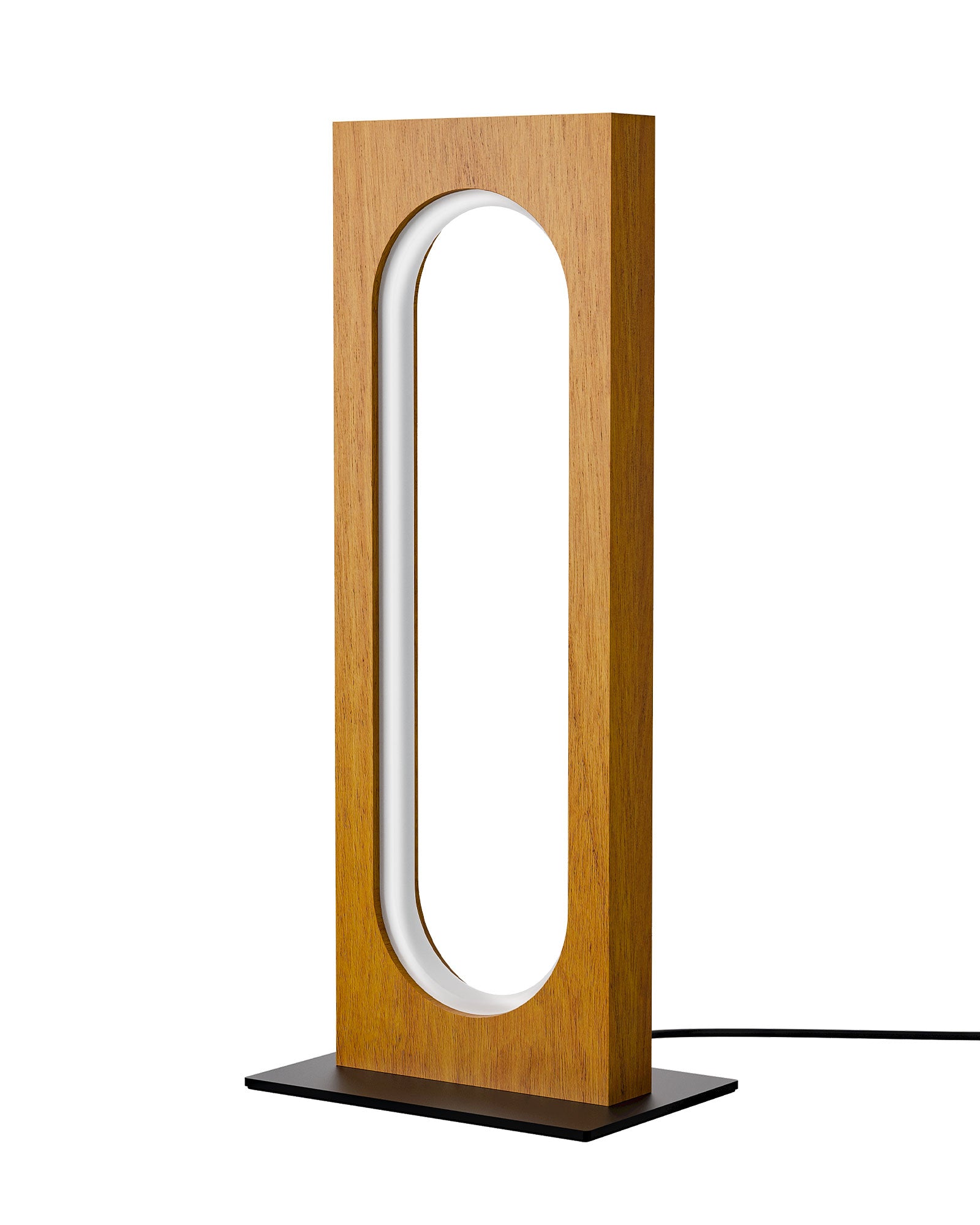 EDISHINE LED Table Lamp, 3 Color Temperatures & Dimmable, Touch Control, Memory Function, Dark Pearwood Color-HLTL12J