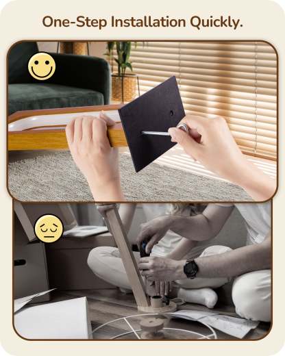 EDISHINE LED Table Lamp, 3 Color Temperatures & Dimmable, Touch Control, Memory Function, Dark Pearwood Color-HLTL12J