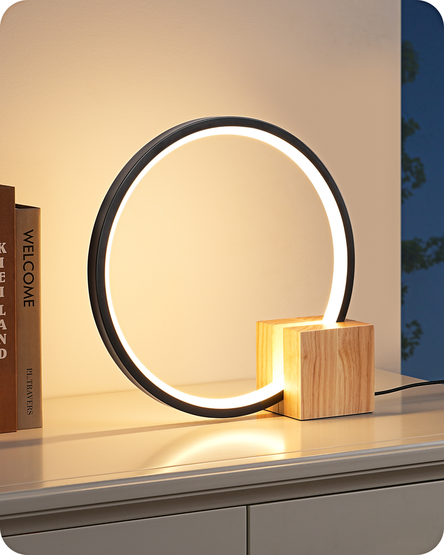 EDISHINE Modern Dimmable LED Table Lamp-HLTL12R
