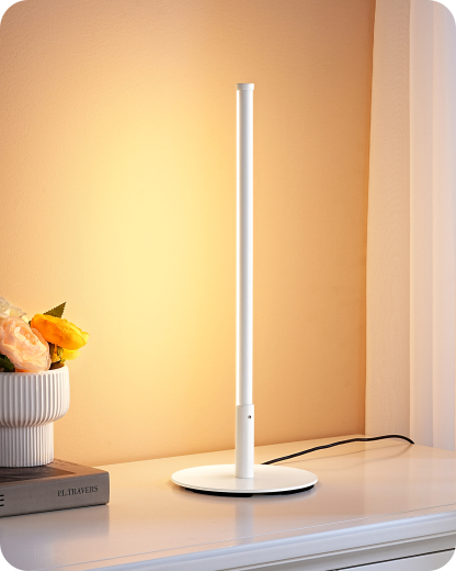 EDISHINE Upgraded LED Table Lamp, White-HLTL12S