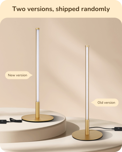 EDISHINE Dimmable LED Table Lamp with 3 Colour Temperature, Gold-HLTL12T