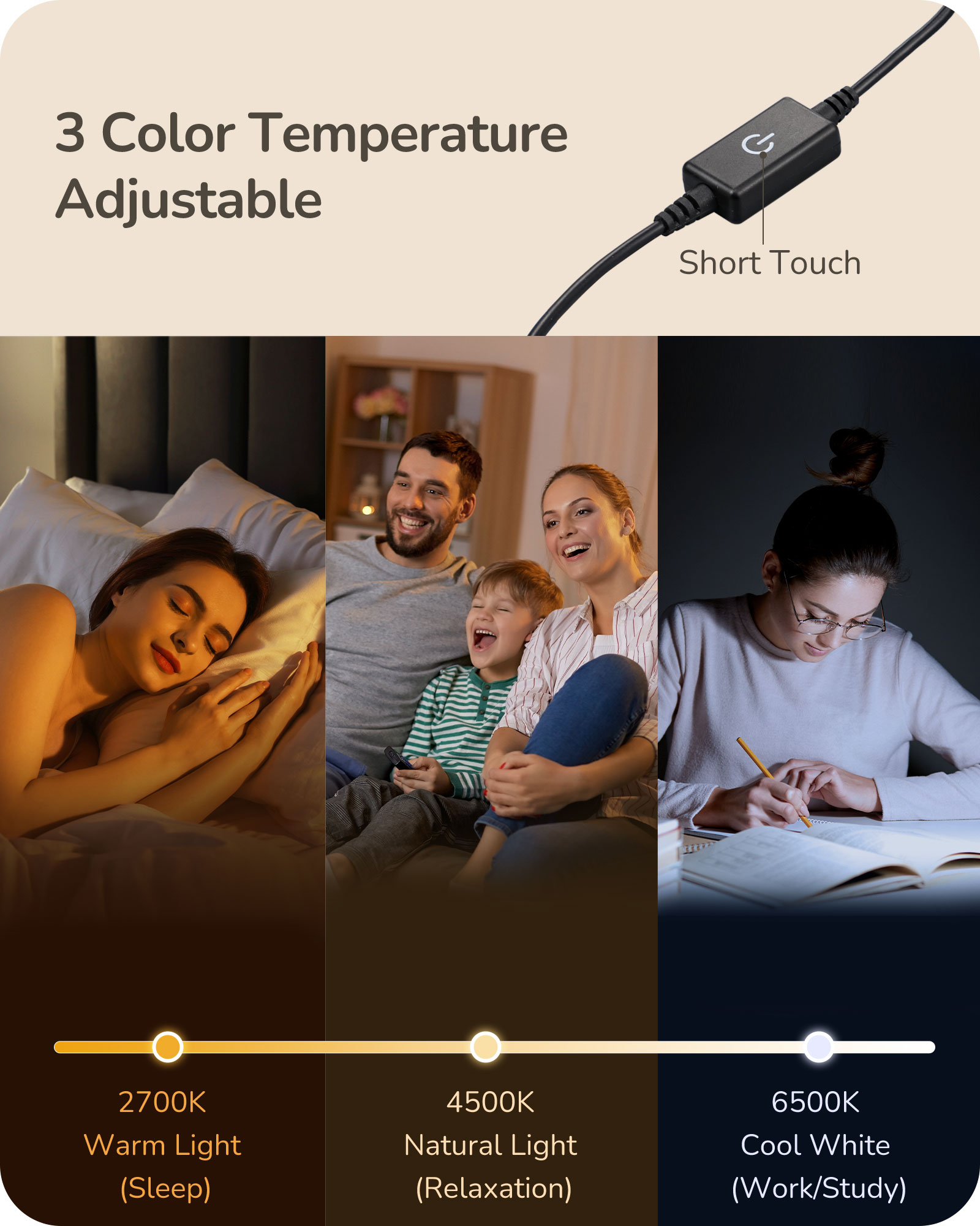 EDISHINE Dimmable LED Table Lamp-HLTL12U