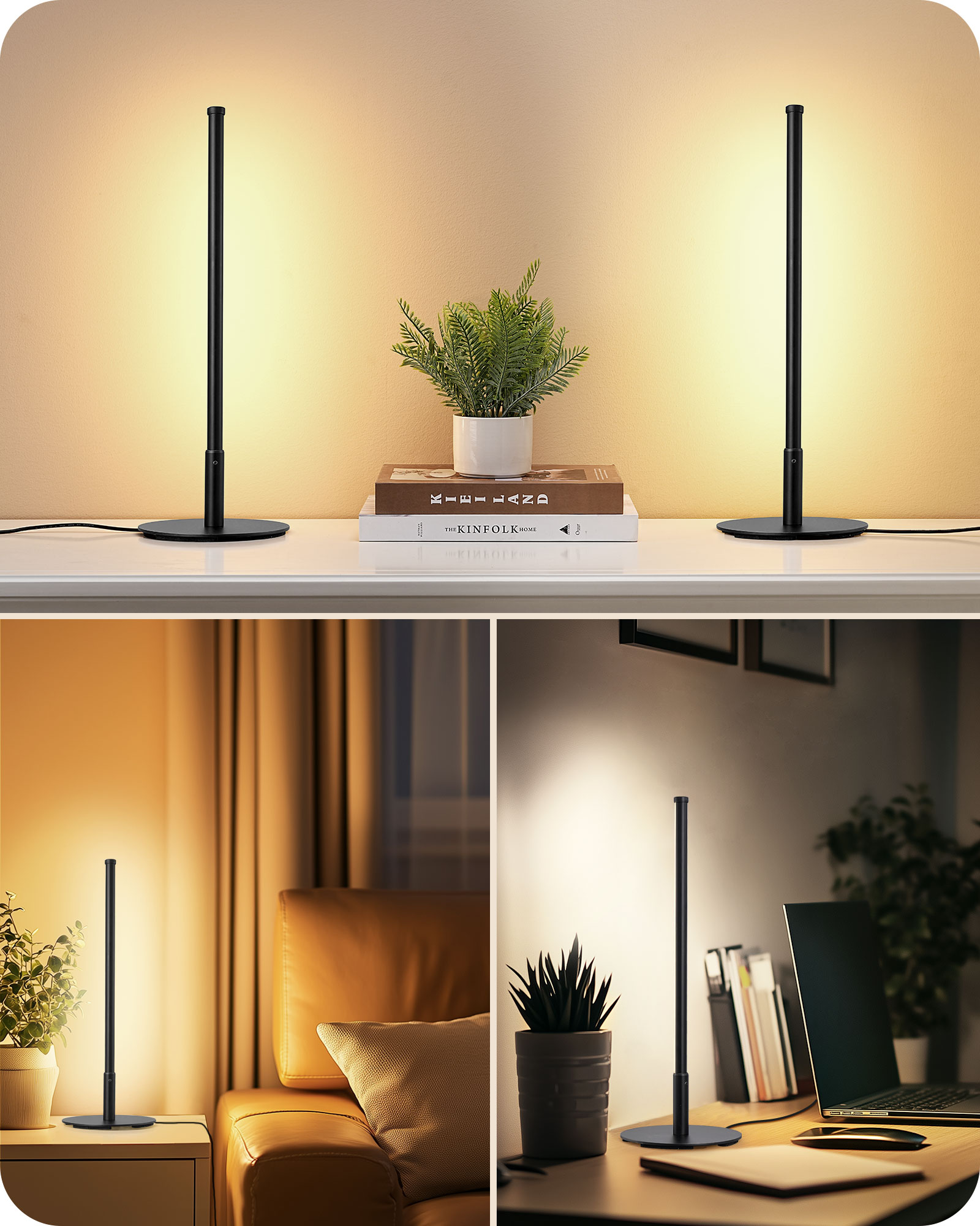 EDISHINE Dimmable LED Table Lamp-HLTL12U