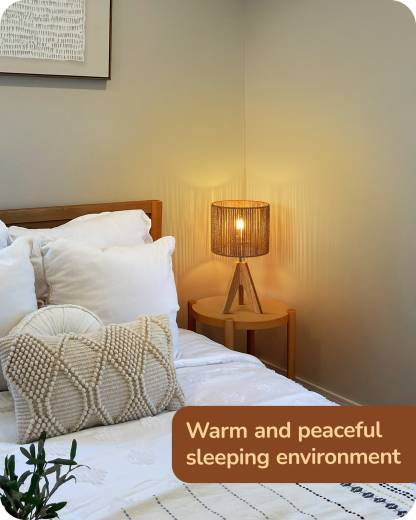 EDISHINE Small Table Lamp, E26 Base, Vertical Stripes-HLTL15H