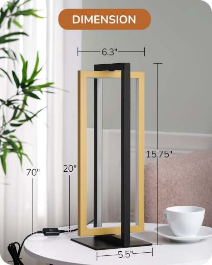 EDISHINE LED Dimmable Table Lamp with  3 Color Temperatures-HLTL22U