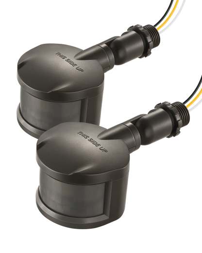 EDISHINE 180-Degree Automatic Dusk to Dawn Motion Sensor, 2 Pack-HMSS01D-B2B