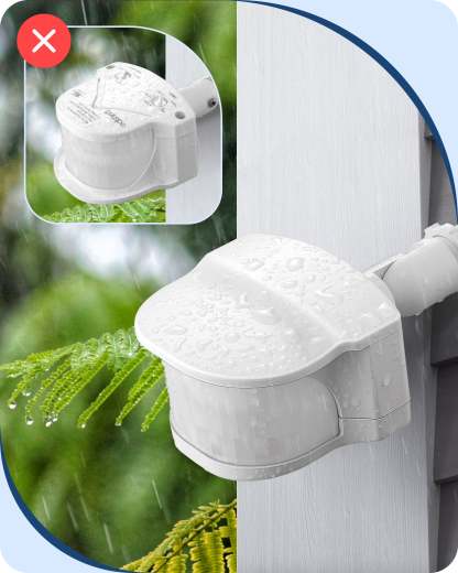 缺货下架EDISHINE Outdoor Motion Sensor with 240° Detection, White, 2 Pack-HMSS10E