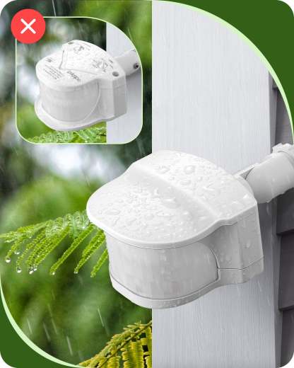 EDISHINE 240 Degree Automatic Dusk to Dawn White Motion Sensor-HMSS10W-B2B