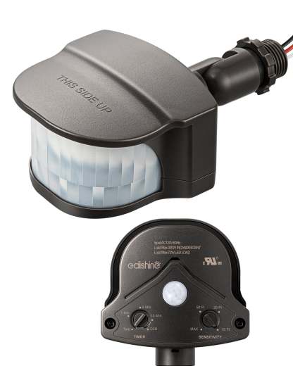 EDISHINE Automatic 240° & 360° Dusk to Dawn Motion Sensor with 3 Modes-HMSS11A-B2B