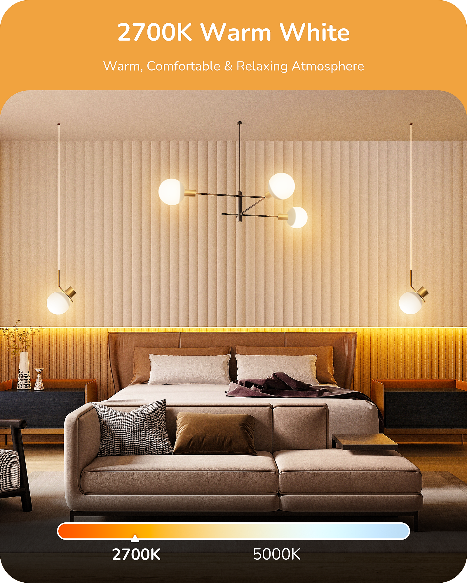 EDISHINE 4 Pack G25 LED Globe Light Bulbs, CRI90+, 5W Equivalent 25W, 2700K Warm White 450LM, E26, Non-dimmable-HNLG25A-B2B