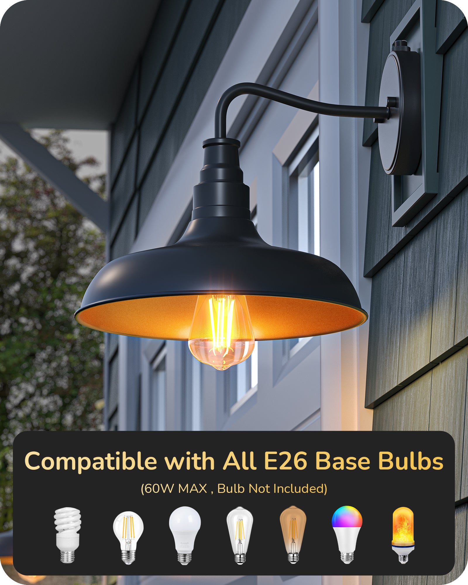 Outdoor wall light bulbs hotsell