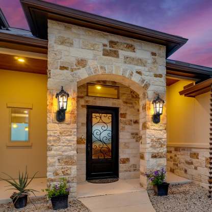 EDISHINE Outdoor Wall Light with Dusk to Dawn and Motion Sensor-HOWL07F
