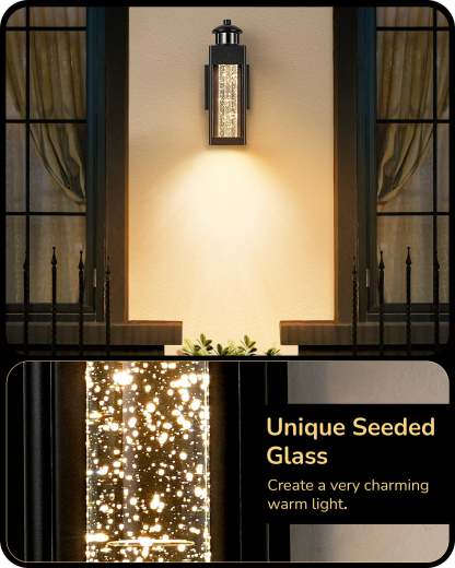 EDISHINE Dusk to Dawn Motion Sensor Outdoor Wall Light-HOWL21A