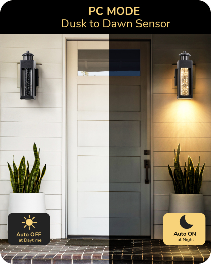 EDISHINE Motion Sensor Outdoor Wall Lights-HOWL21A1