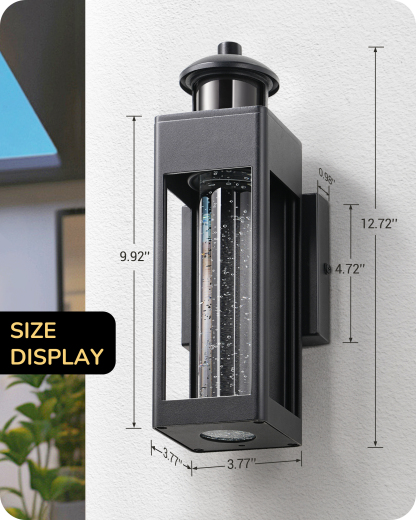 EDISHINE Motion Sensor Outdoor Wall Lights-HOWL21A1