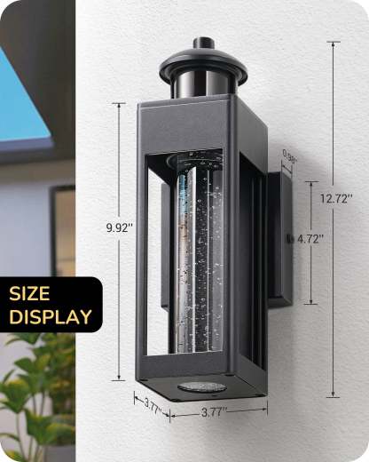 EDISHINE Dusk to Dawn Motion Sensor Outdoor Wall Light-HOWL21A