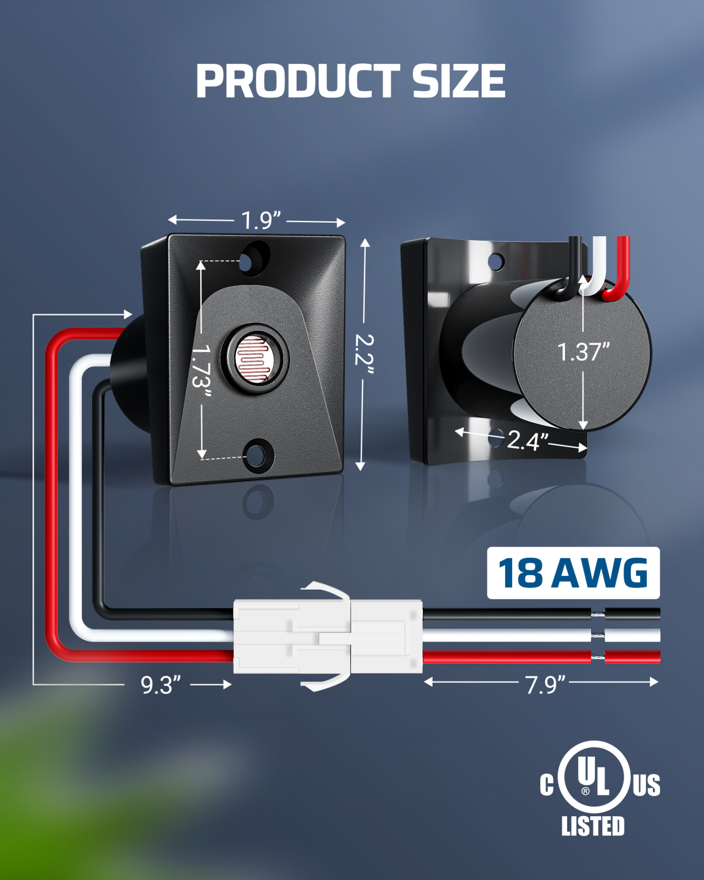 EDISHINE Photoelectric Switch for Outdoor Pole Light-HPPS02A