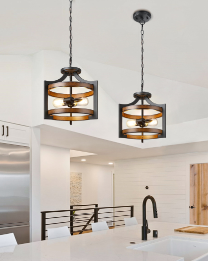 EDISHINE 2 Pack Semi Flush Mount Ceiling Light-ZHSCL04A2