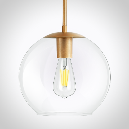 EDISHINE 1- Single Pendant Light With Green Shade-HWPL01D