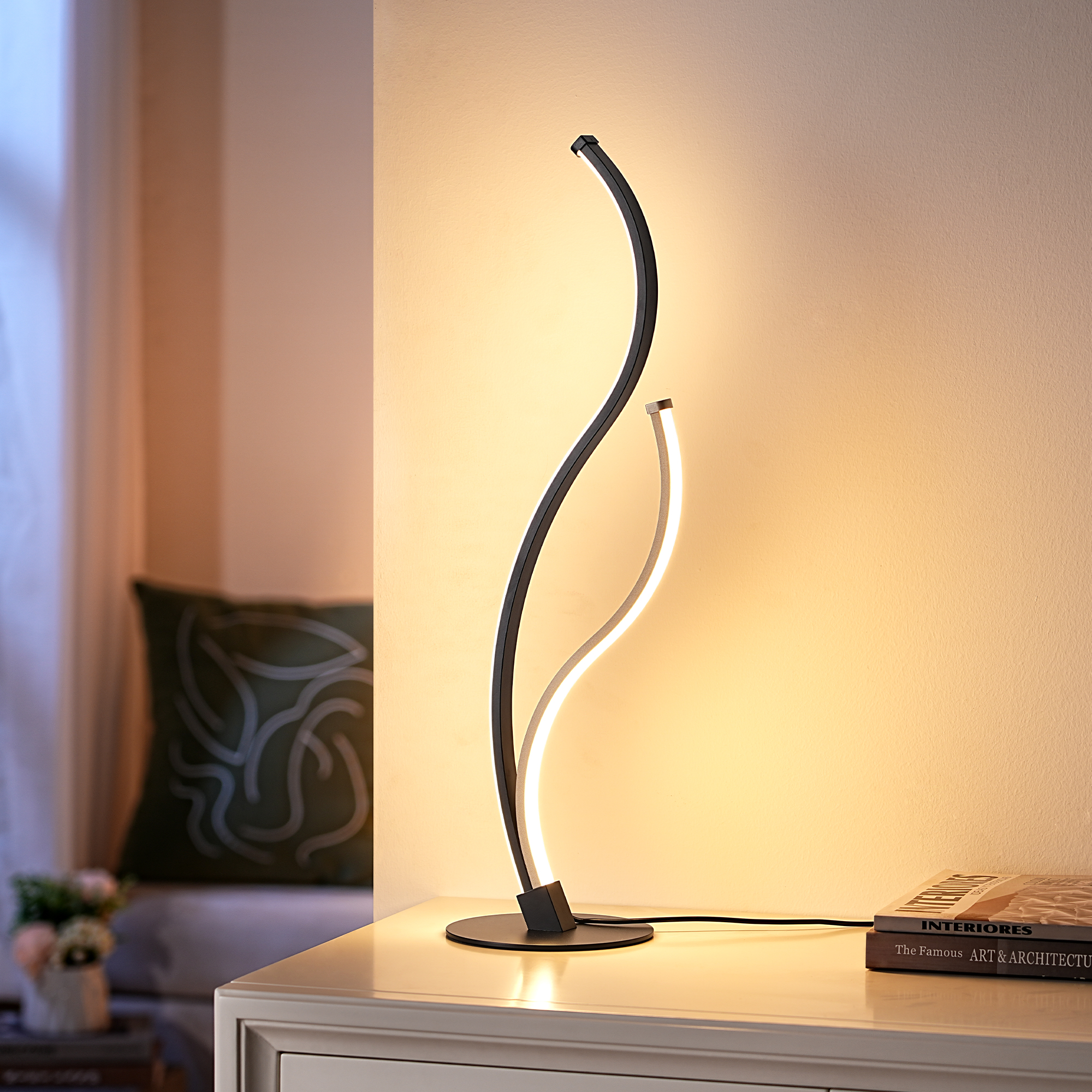 EDISHINE Novelty Led Table Lamp With Touch Control-HWTL02V
