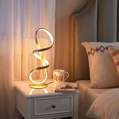 EDISHINE LED Table Lamp,Touch Control,3 Color Temperature,Stepless Dimming,Max 475LM-HWTL02W