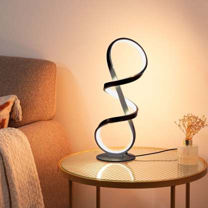 EDISHINE LED Table Lamp,Touch Control,3 Color Temperature,Stepless Dimming,Max 475LM-HWTL02X