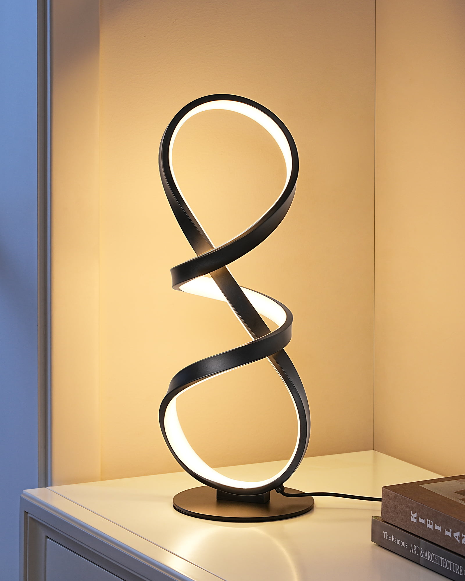 EDISHINE LED Table Lamp,Touch Control,3 Color Temperature,Stepless Dimming,Max 475LM-HWTL02X