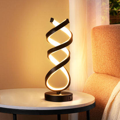 EDISHINE Novelty Touch Control Led Table Lamp With Usb Ports-HWTL02Y