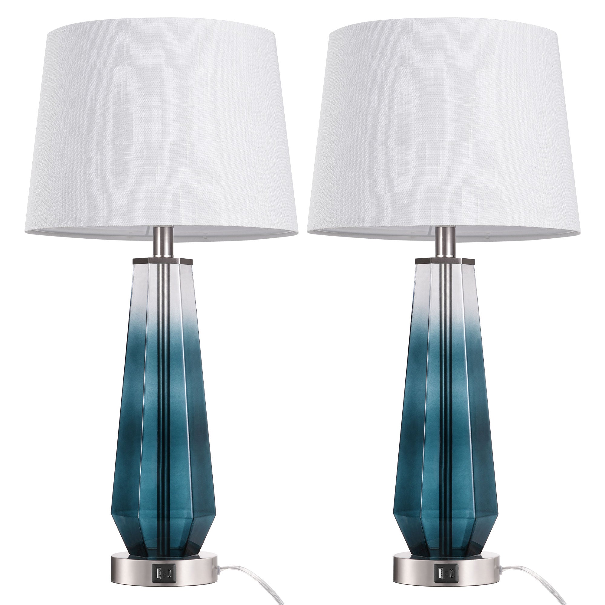 EDISHINE Metal USB Table Lamp,Set of 2-HWTL07B