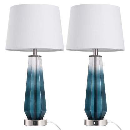 EDISHINE Metal USB Table Lamp,Set of 2-HWTL07B