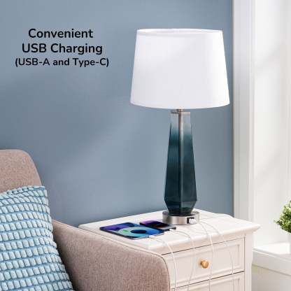 EDISHINE Metal USB Table Lamp,Set of 2-HWTL07B