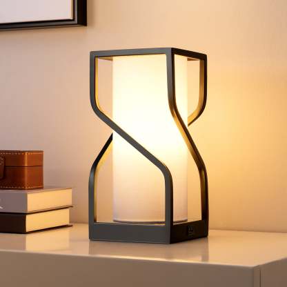 EDISHINE Metal USB Table Lamp, White-HWTL12A
