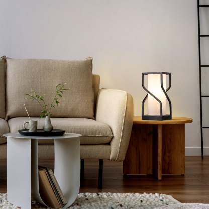 EDISHINE Metal USB Table Lamp, White-HWTL12A