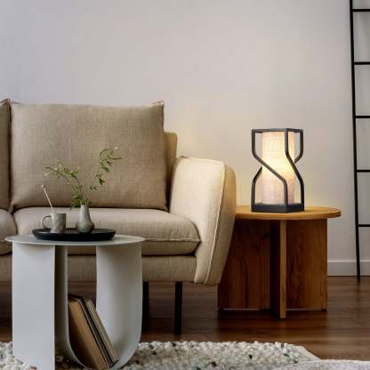 EDISHINE Metal USB Table Lamp, Beige-HWTL12B