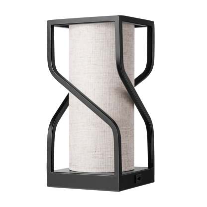 EDISHINE Metal USB Table Lamp, Beige-HWTL12B