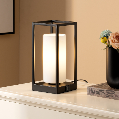 EDISHINE Dimmable Table Lamp With Touch Control And Usb Ports-HWTL12E
