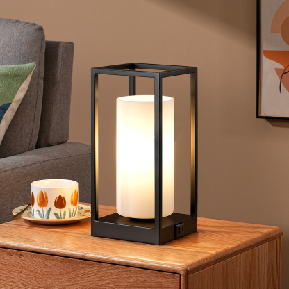 EDISHINE Dimmable Table Lamp With Touch Control And Usb Ports-HWTL12E
