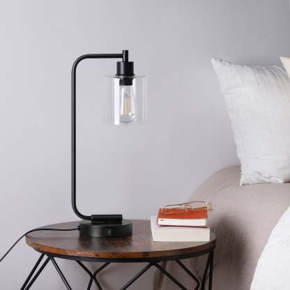 EDISHINE Dimmable Table Lamp with USB,Touch Control-HLTL02N