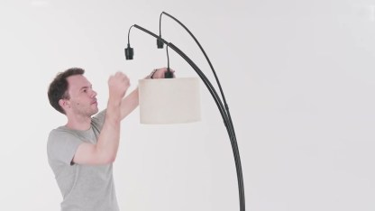 缺货下架EDISHINE 83'' 3-way Dimmable Arc Tree Floor Lamp With Rotary Switch-HFLEE1B