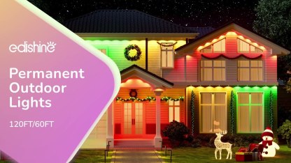 缺货下架EDISHINE 60ft Permanent Outdoor Lights with App/Remote-HOEL01A
