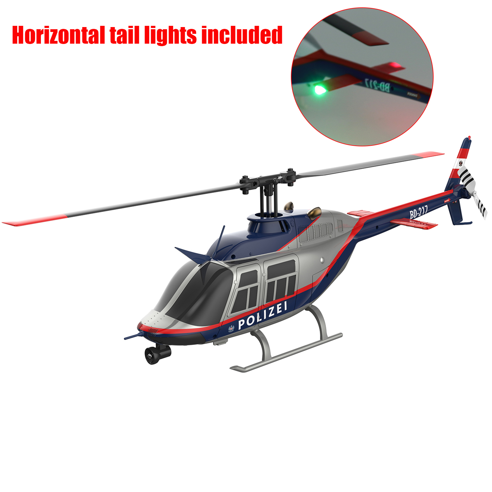 RC ERA C138 Pro Bell 206 Optical Flow Positioning Flybarless RC Helicopter - RTF
