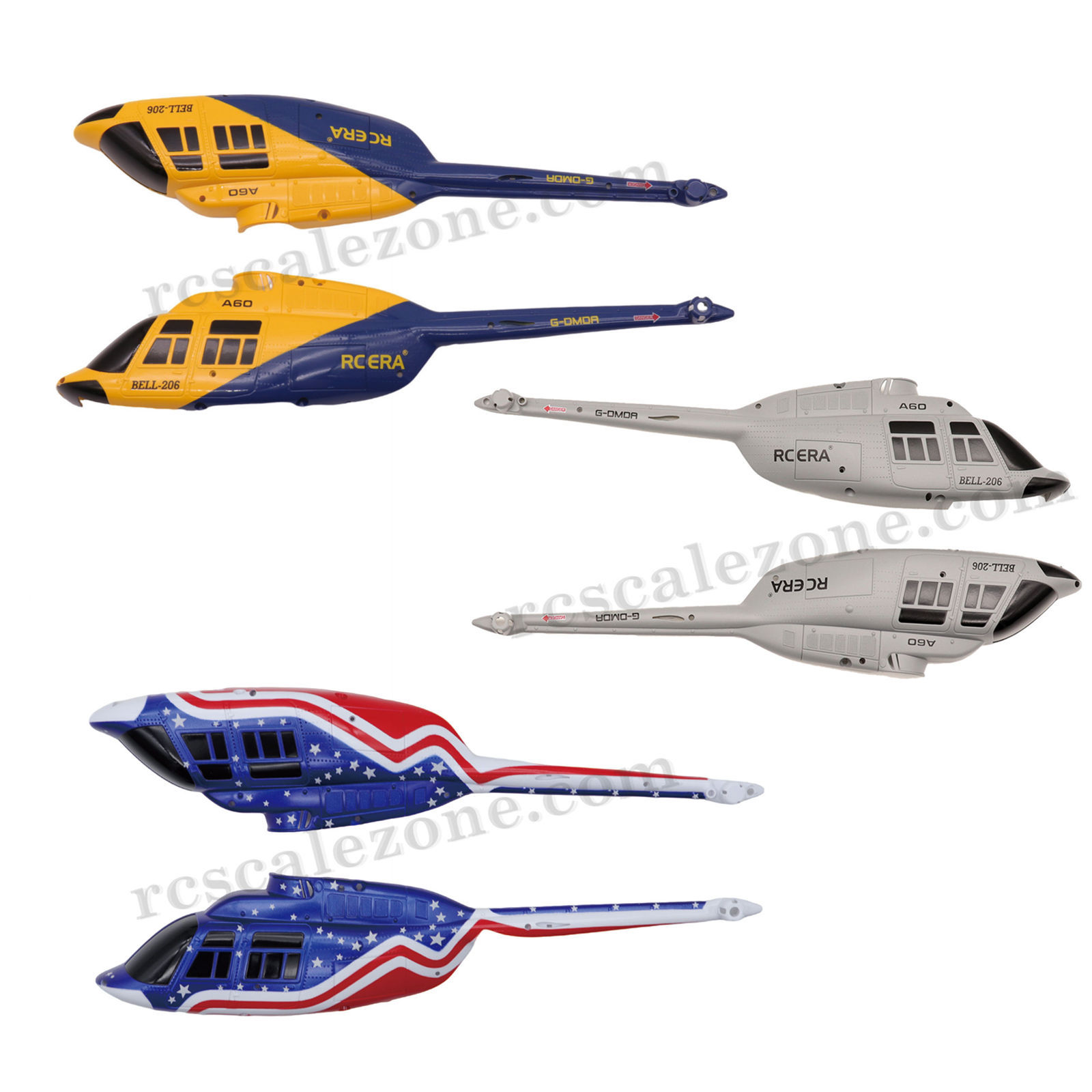 RC ERA A60 Mini Bell206 Fuselage Set