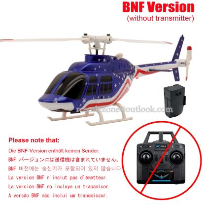RC Scale Zone A60 Mini Bell206 Gyro Stabilized Helicopter