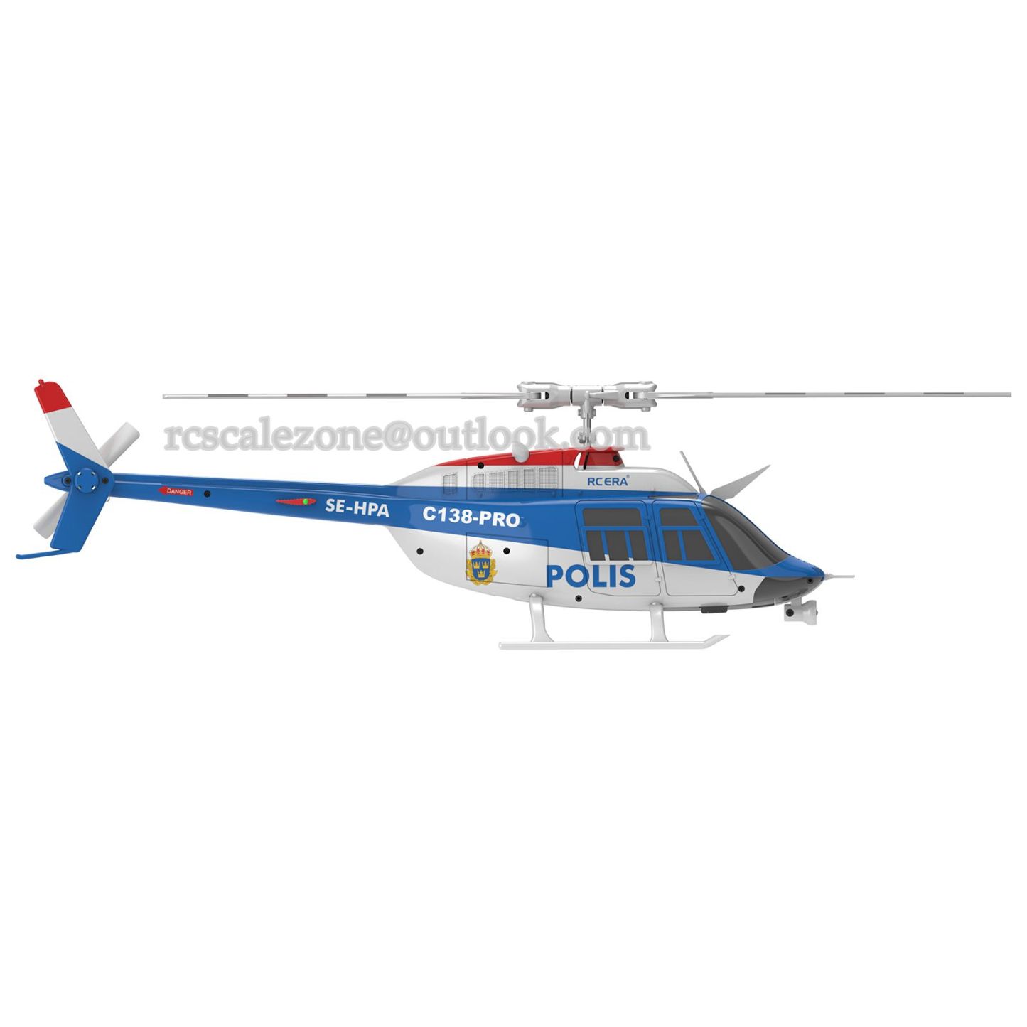 C138 Pro Bell 206 Brushless Auto Stabilized Helicopter RC ERA 