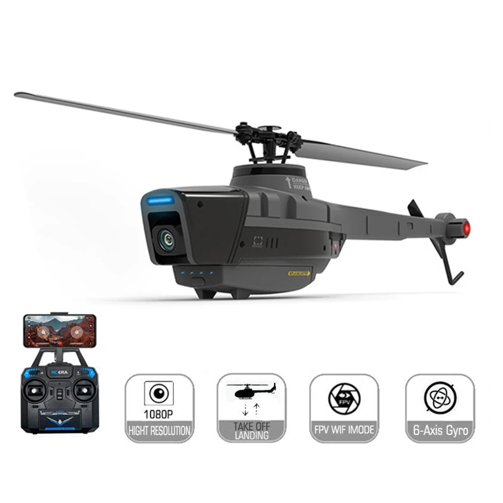 RC ERA C128 RC Helicopter with WIFI Camera - RTF