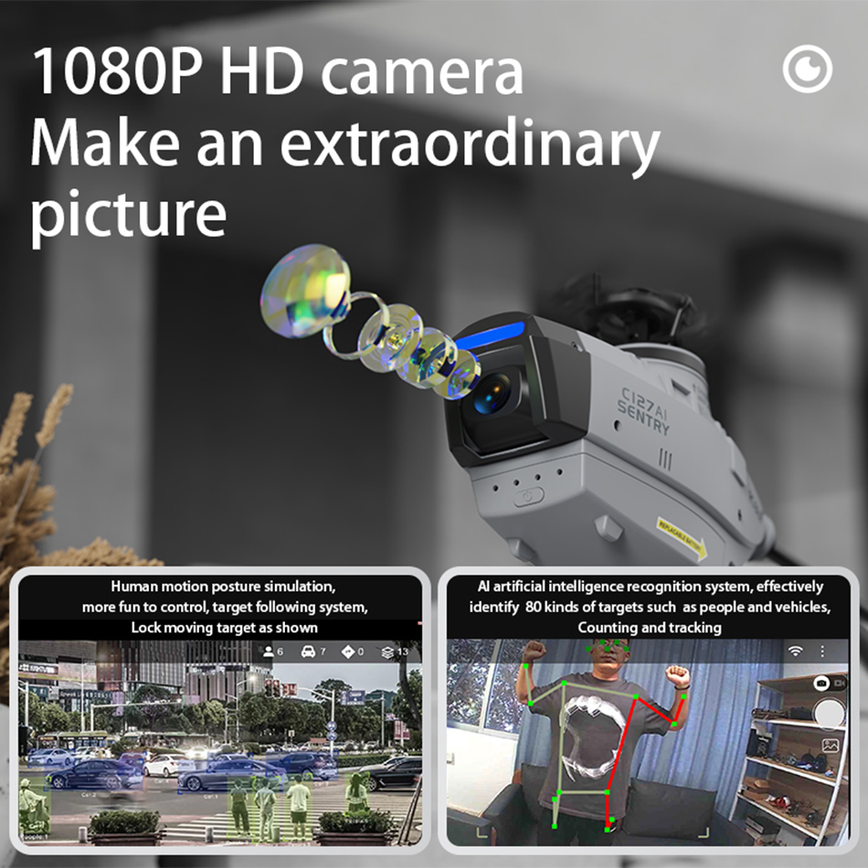 RC ERA C127 AI Recognition Mini RC Helicopter with 1080P Camera - RTF