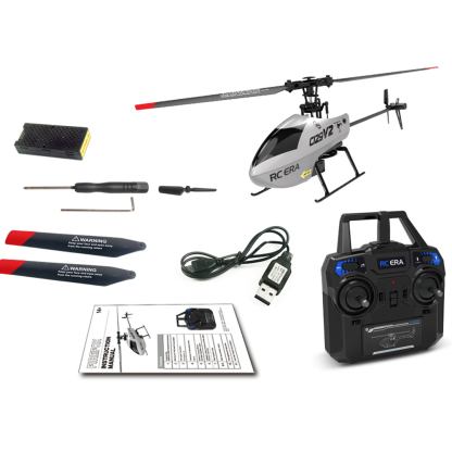 RC ERA C129V2 One Click 3D Rollover Micro RC Helicopter -RTF