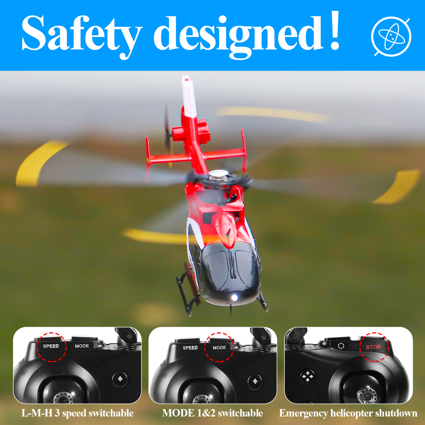 RC ERA C159 Pro EC135 One Click Circular Flight RC Helicopter - RTF