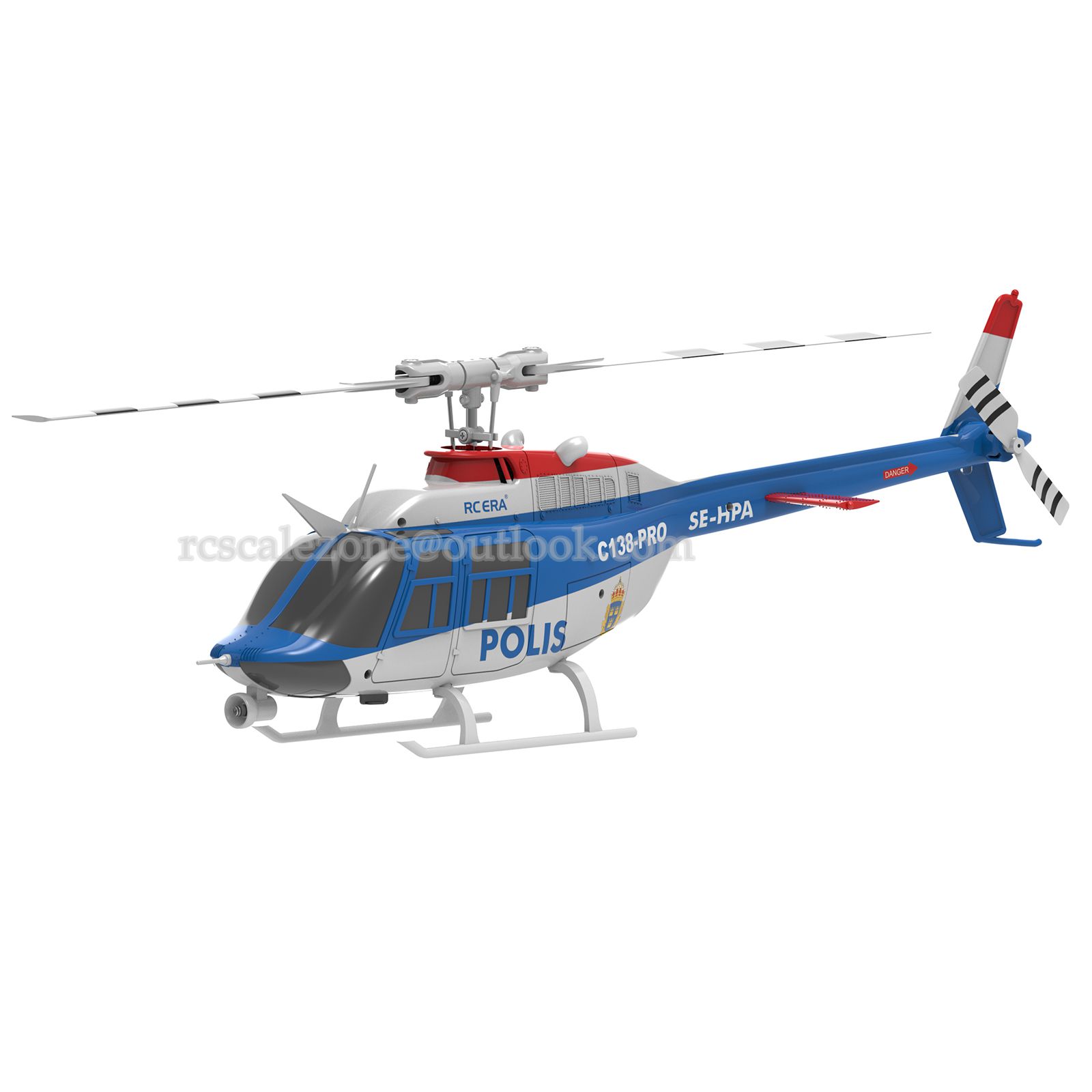 C138 Pro Bell 206 Brushless Auto Stabilized Helicopter RC ERA 