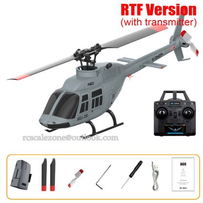 RC Scale Zone A60 Mini Bell206 Gyro Stabilized Helicopter